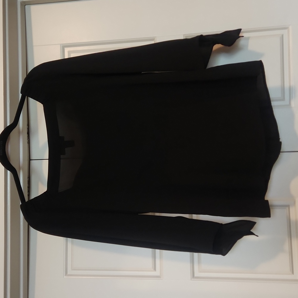 I.N.Studio Black Front Button Blouse - Picture 2 of 10
